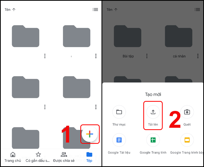 Truy cập vào Google Drive cá nhân